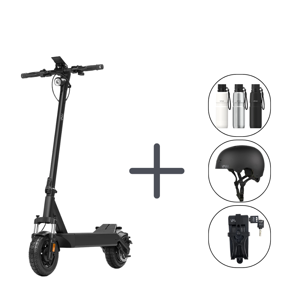 Rider Bundle: New VX4 + Helmet + Folding Lock + Bottle