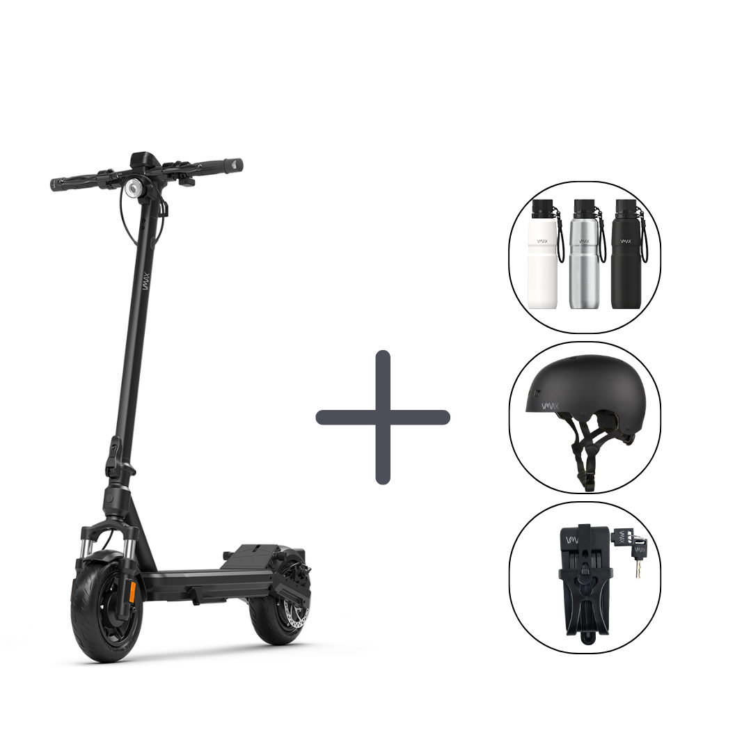 Paquete Rider: Nuevo VX2 Hub + Casco + Bomba + Bolsa